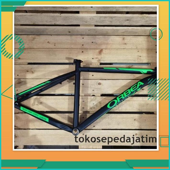 PALING MURAH FRAME SEPEDA GUNUNG MTB ORBEA ALMA BLACK GREEN 26 INCH INNER CABLE 