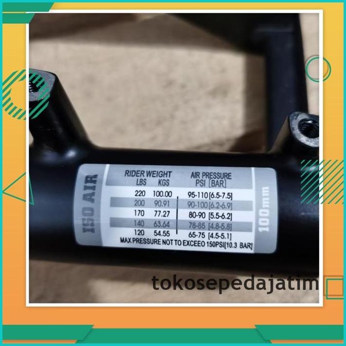 BIG SALE FORK MANITOU MOZO SEPEDA MTB 26 TAPERED AIR REBOUND LOCK QR 