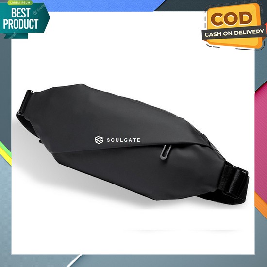 Promo Tas Selempang Pria Waistbag Slinbag Terbaru Tas Slingbag Bahu Cowok Trendy Kekinian Tas Selemp