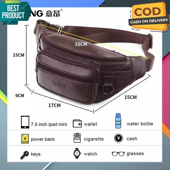 Waistbag Tas Selempang Waist Bag Tas Slempang Waisbag Waitsbag Weistbag Weisbag Pria Waterproof Impo