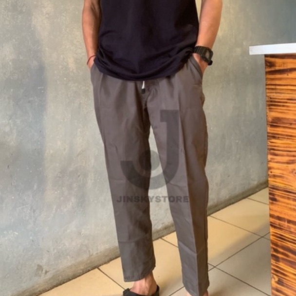 Ready.. Celana panjang pria cowok dewasa chino rip karet pinggang chinos SFA