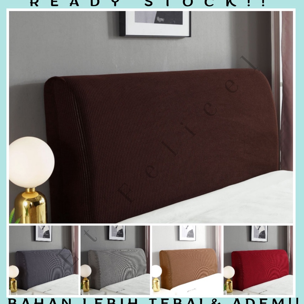 fkzw -5 Elastic Headboard Cover Plain Corn / Penutup Divan Polos Headbed Sandaran Kasur Elastis Spring Bed 819❥