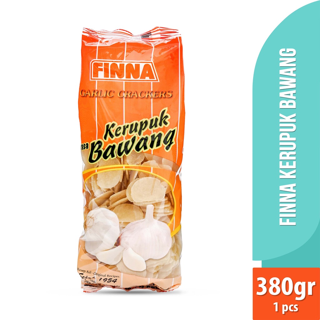 

Cemilan snack Finna Kerupuk Bawang Enak 380gr