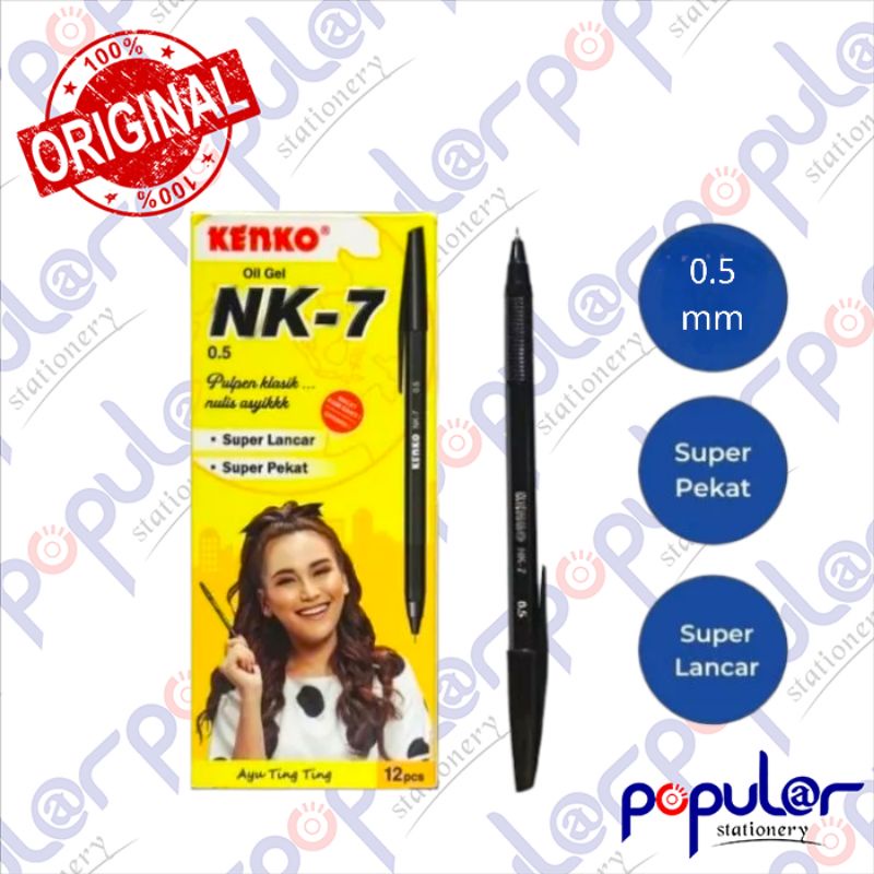 

Bolpoint Kenko NK 7B 0.5mm (1 Pak/12 Pcs)