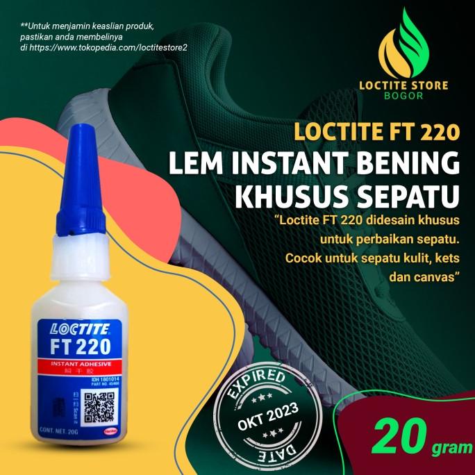 LEM SUPER KUAT UNTUK SEPATU OLAHRAGA KULIT KANVAS LOCTITE FT 220 20GR