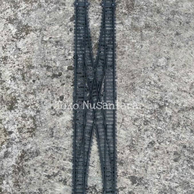 Wesel Doublecros Rel Rail King Mainan Miniatur Kereta Api