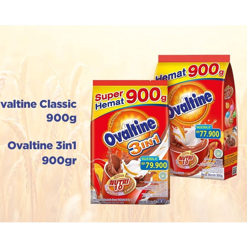 

➢❈ (BPOM) EXP JULI 2024 Ovaltine Classic 900gram/Ovaltine 900gr Clasic Coklat/Ovaltine 900 3in1 Susu Bubuk Cokelat/Ovaltine 990 3in1 900/900gr/900gram Hot Sale