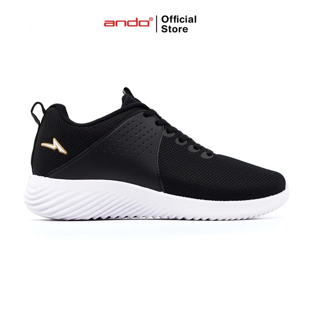 Ando Official Sepatu Sneakers Mivo Pria Dewasa - Hitam/Putih