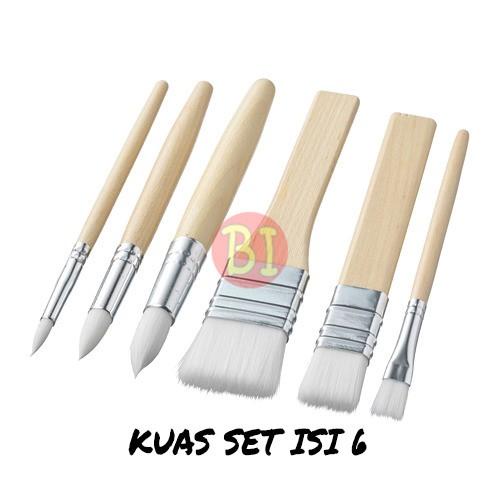 

Terlaris Kuas Lukis Gambar Untuk Anak, Set Isi 6 M4La