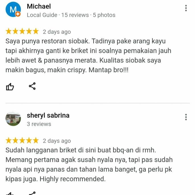 1 BOX (9 KG) Arang Briket Serbuk Kayu, Sawdust Briquette Charcoal hen