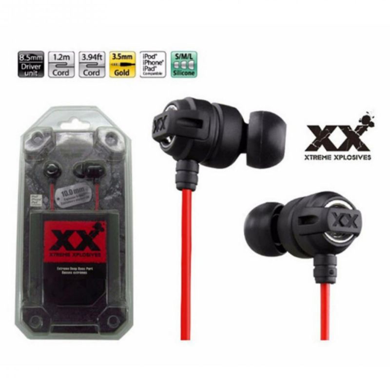 JVC Extreme Xplosives Earphones Headset Super Deep Bass - HA-FX1X