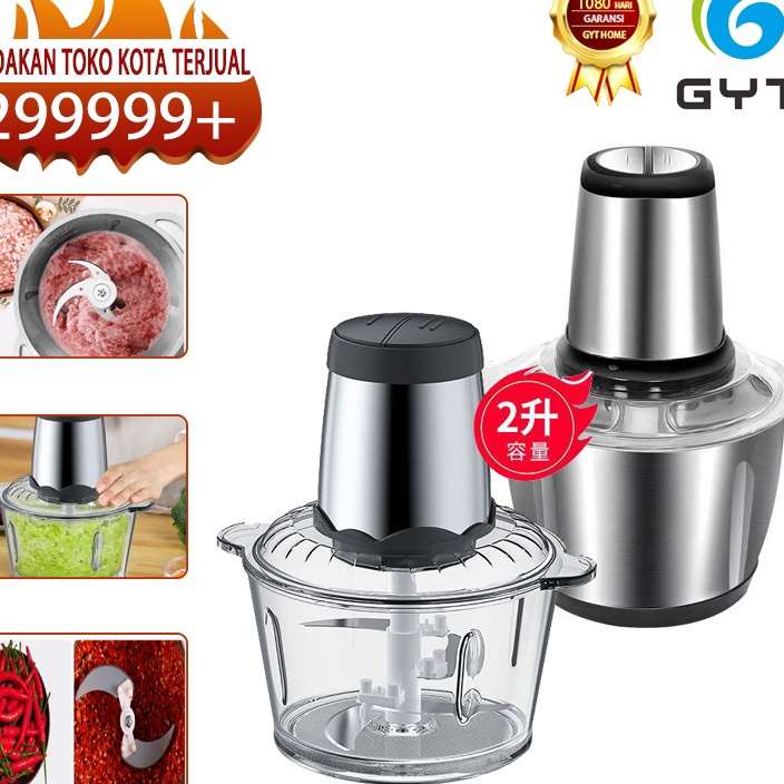 (♥C6369]  GYT Blender Kapsul 2 Liter Stainless steel penggiling daging