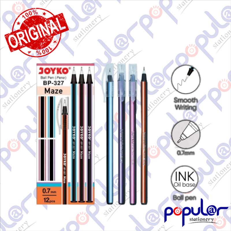 

Bolpoint Joyko BP 327 Maze 0.7mm (1Pak/12Pcs)