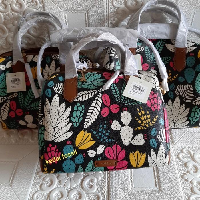 Tas Fossil Fiona Satchel Dark Floral