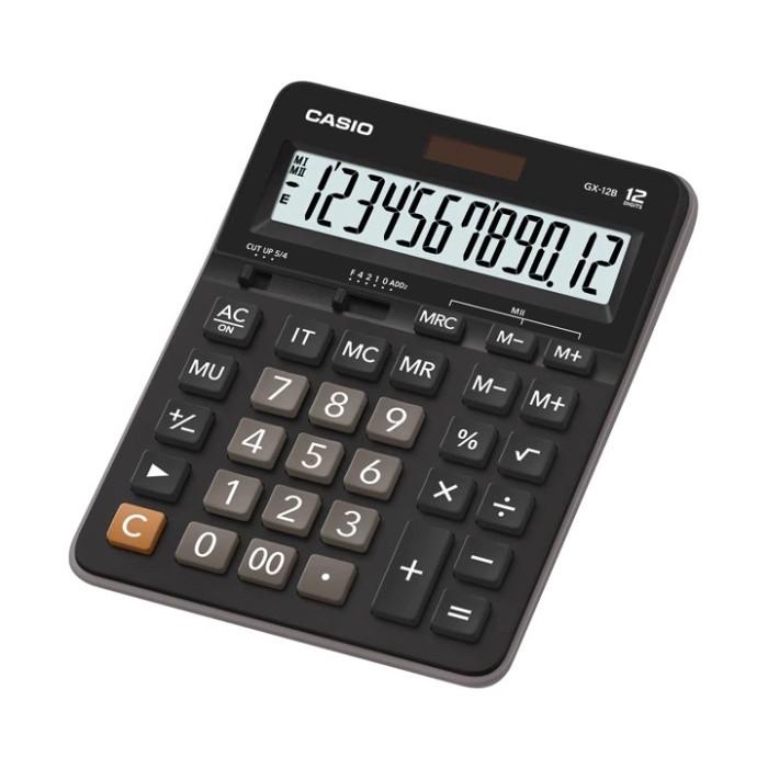 

Kalkulator Meja Casio Gx-12B-Bk Office Desktop Value Series Calculator