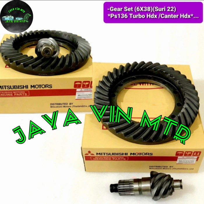 JVNM gear set gigi gardan ps136 turbo hdx canter hdx 6×38 22 suri