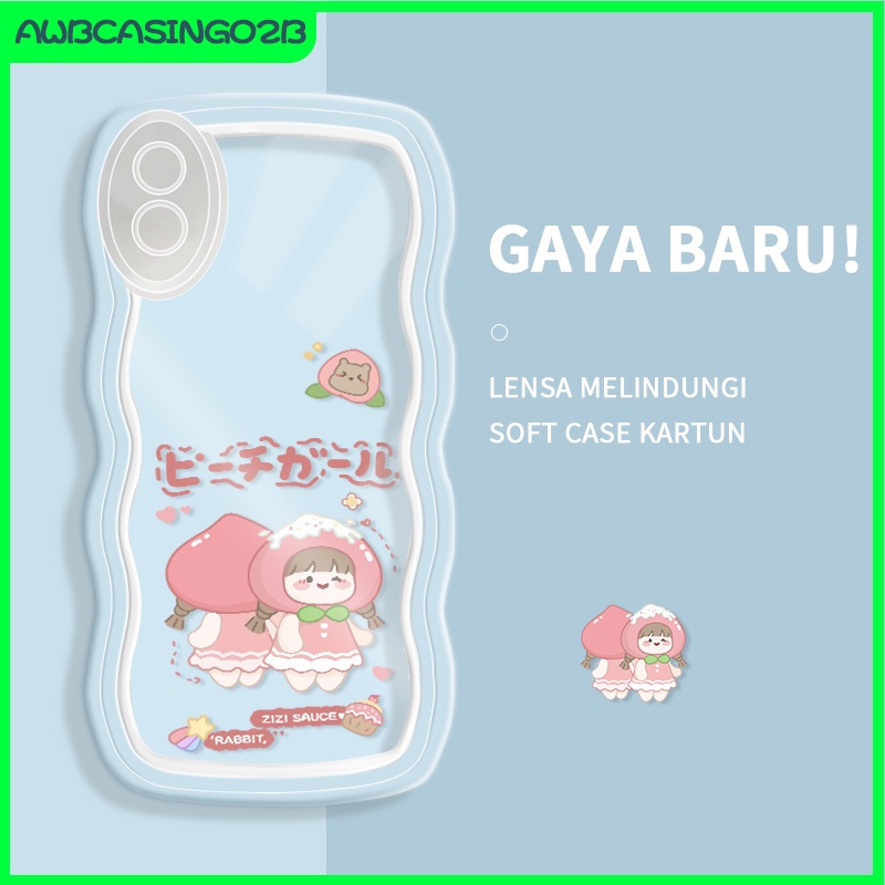 Casing Ponsel untuk Redmi 9A 5A 8A 10C 9C 6A 7 K40S Note 4 8 9 10 11 Pro Case Kartun Lucu Beruntung 