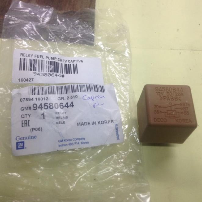 Relay Fuel Pump Chevrolet Captiva