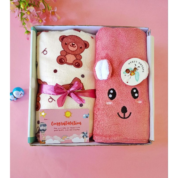 yama giftbox hampers bayi parsel kado kelahiran handuk selimut bayi