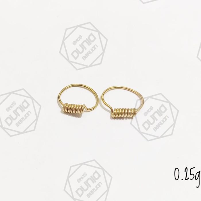 Hiasan Anting Bayi Baru Lahir Emas Mas