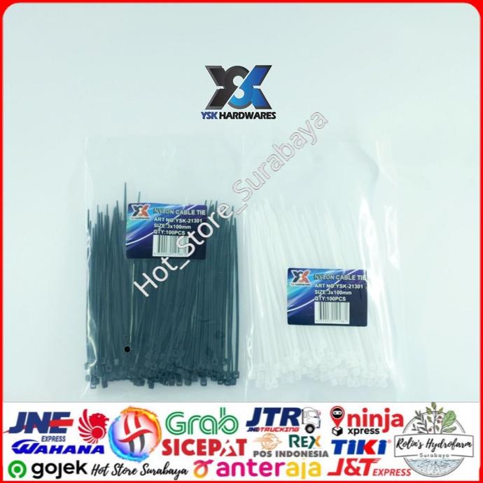 

#@#@#@#@] Kabel Tie 100mm Black @ 100 Pcs Ori