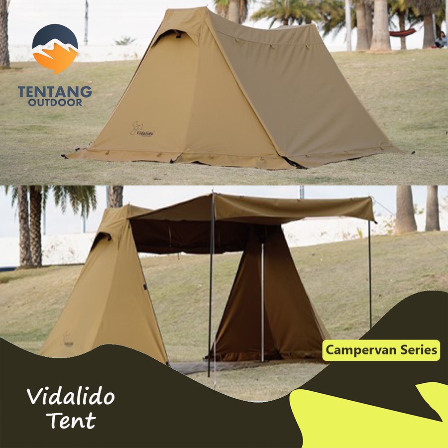 VIDALIDO Tenda Shelter Camping Outdoor Shelter Flame Curtain Oxford Hiking Tenda Campervan