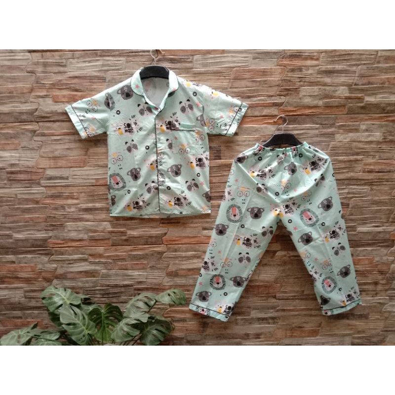 Baju Tidur Wanita Dewasa Piyama Set Kekinian Model Kemeja