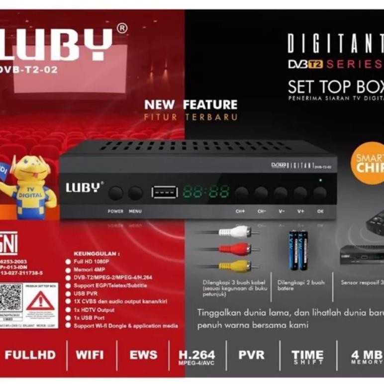 New Set Top Box Luby / Matrix Apple / Matrix Burger / Digital Antena Dvb T2 / Receiver Antena Stb / 