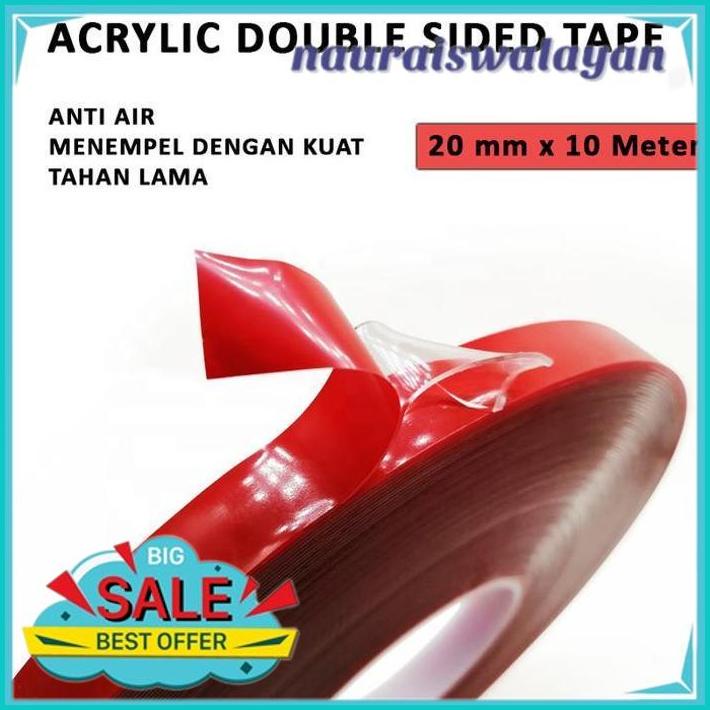 

DOUBLE TAPE BENING ACRYLIC TRANSPARENT 20MM X 10M HEMAT