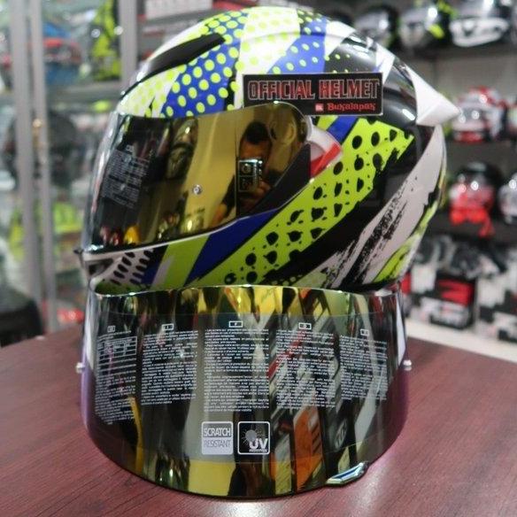 VISOR IRIDIUM GOLD AGV K3 SV DAN K1 ORIGINAL
