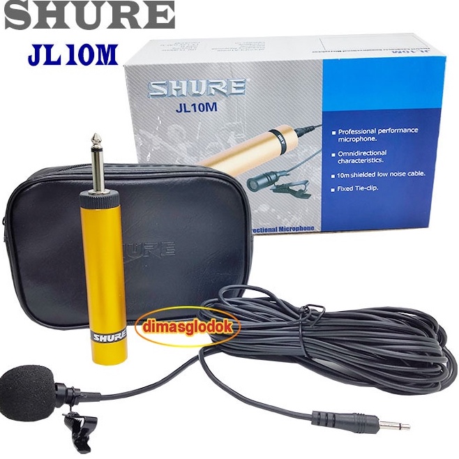 Best Mic Imam Mik Kancing SHURE JL 10M Mic Jepit Clip On Microphone Tie  Clip On Sensitif Murah