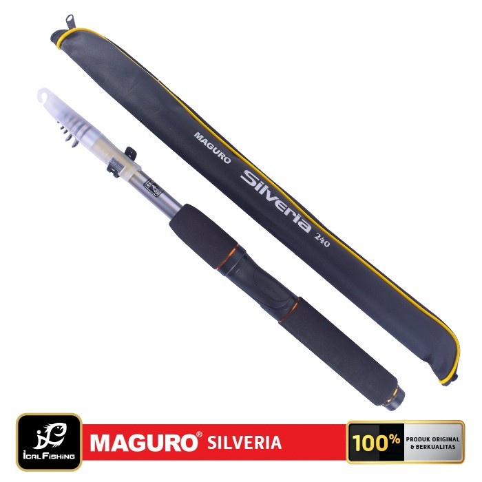 Joran Pancing Telescopic Antena Maguro Silveria