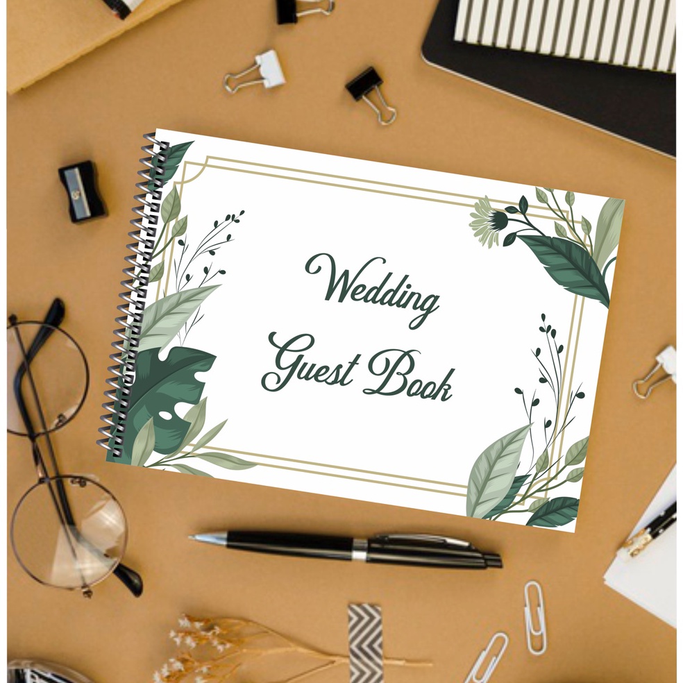

SuperSale WEDDING GUEST BOOK NON CUSTOM / BUKU TAMU PERNIKAHAN NON CUSTOM
