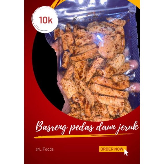 

Basreng pedas daun jeruk