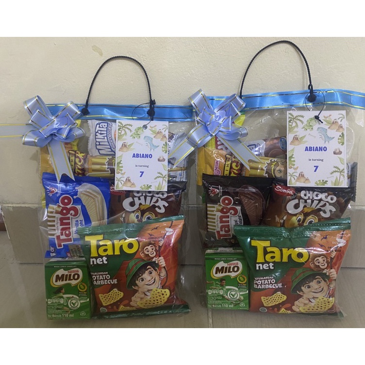 

【MEGA SALE】 PAKET BINGKISAN SNACK ULTAH ULANG TAHUN ANAK PREMIUM MURAH (Milo)