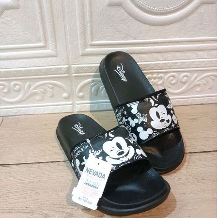 CUCI GUDANG BRAND MATAHARI Sandal Slip On Disney Sol phylon Sandal slop cewek N V D X Disney Dewasa Sandal Slide