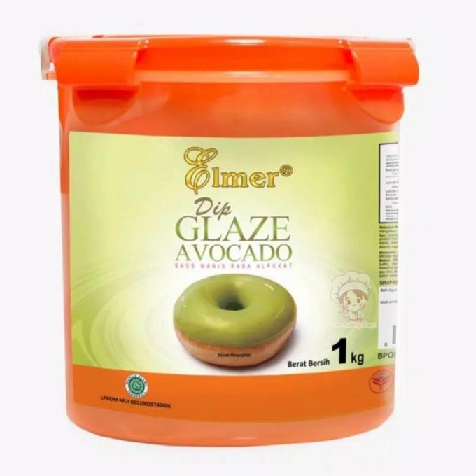 

Elmer Dip Glaze Avocado 1kg |Topping Donat,Roti,Kue