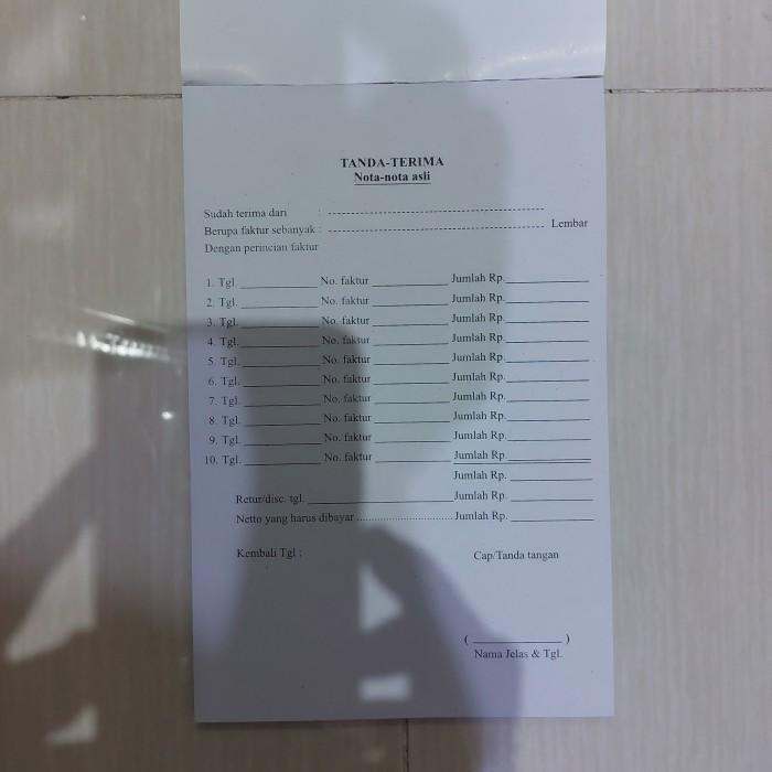 

Buku Tanda Terima 3 Ply