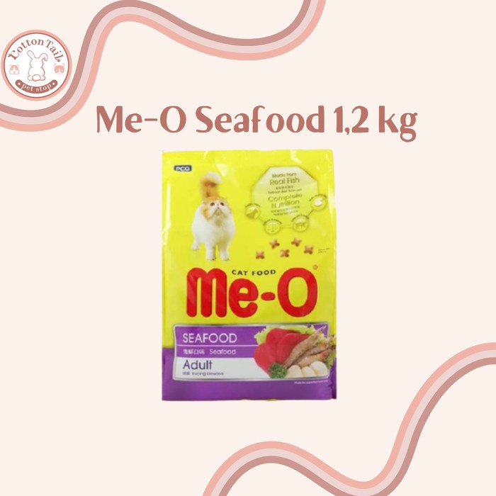 

Me-O Seafood, Adult 1,2 Kg. Makanan Kucing