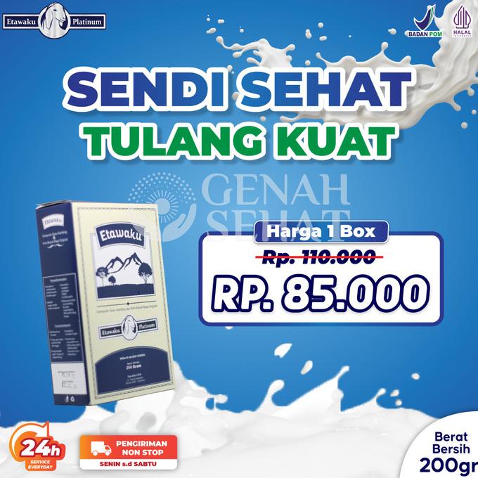 

ETAWAKU PLATINUM-SUSU KAMBING ETAWA & KRIMER NABATI BUBUK 200 GR