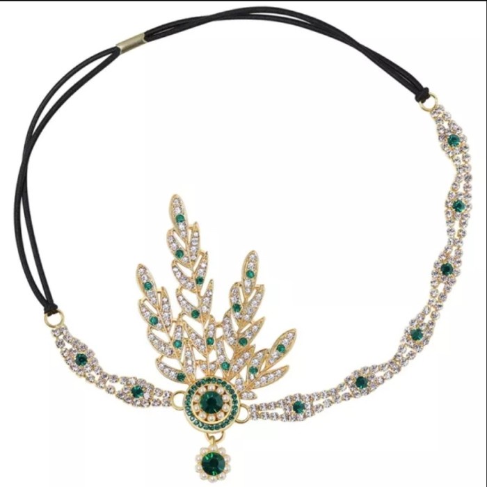 Terlaris Women 1920S Vintage Headpiece Hair Accessories Flapper Gatsby Headband
