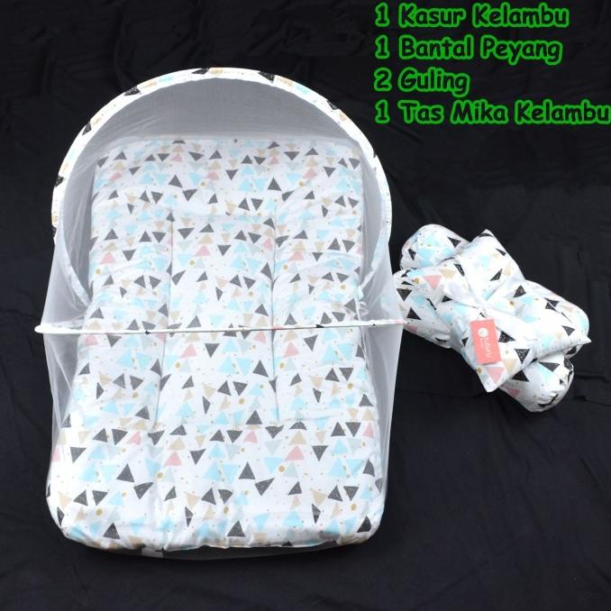 Kasur Bayi Set Kelambu / Kasur Kelambu Bayi / Bantal Guling Bayi Set