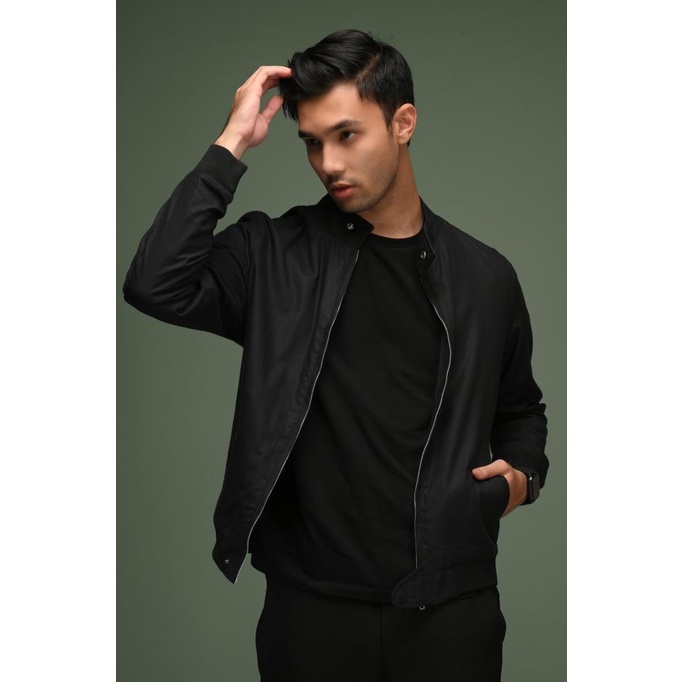 JAKET PREPP STUDIO HARRINGTON JACKET BLACK