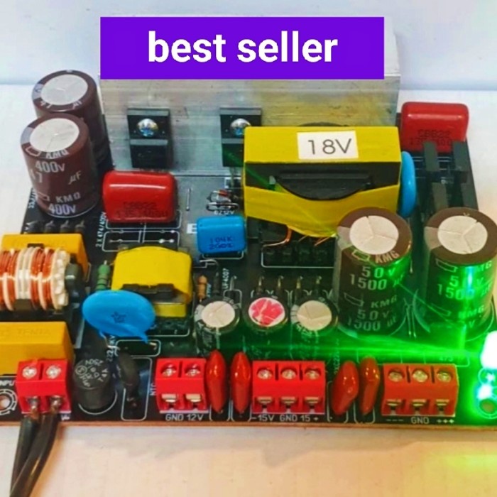 SMPS TRAFO SWITCHING 10A CT 18V 200WATT EXTRA 1.5A CT15&0-12V