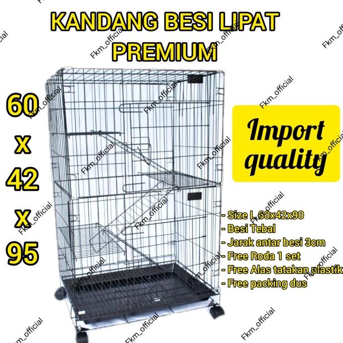 Kandang kucing tingkat 3