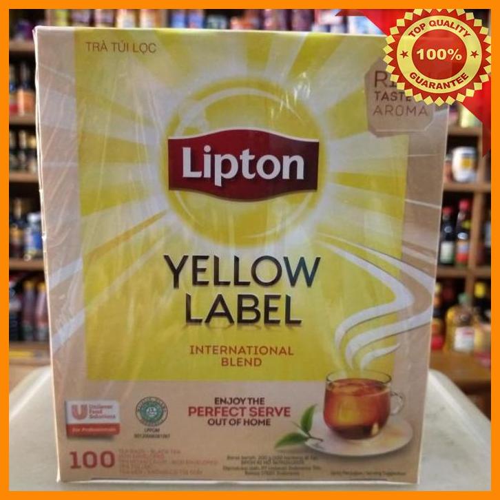 

(SUHA) LIPTON YELLOW LABEL NON ENVELOPED/ TEH HITAM CELUP 100SHEET @2GR