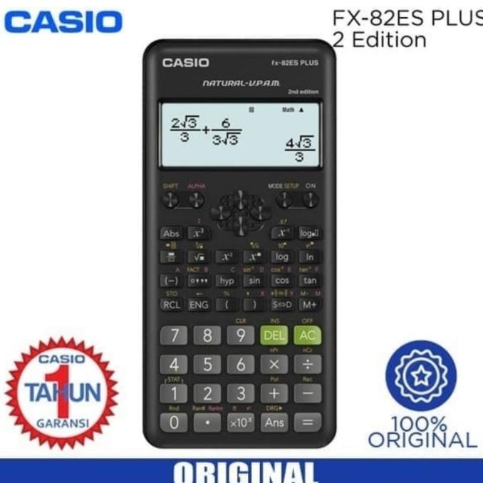 

CASIO FX-82ES PLUS KALKULATOR ILMIAH / CALCULATOR SCIENTIFIC