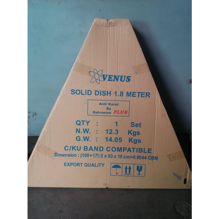 Best Seller Antena Parabola Venus Solid Dish 6 Feet Diameter 1.8 Meter Galvanis