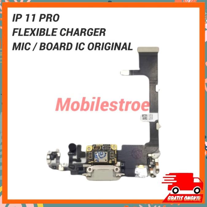 Flexible Konektor Charger Board - Mic - Ic Iphone 11 Pro Ory