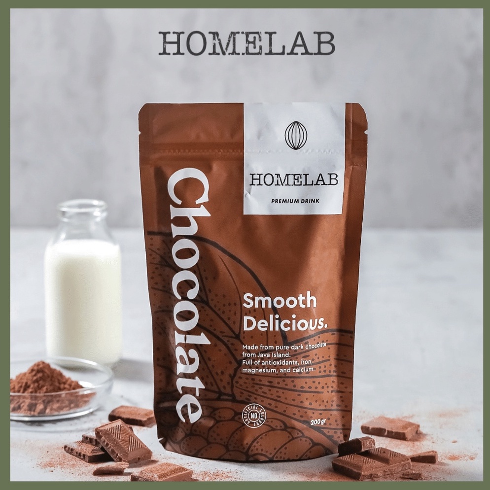 

Ready stock Homelab Bubuk Coklat / Powder Chocolate - 200G 0QH